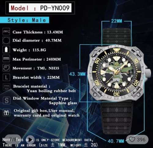 Stunner!!**Pagani Design Divers 200m (Seiko NH35A Automatic movement)