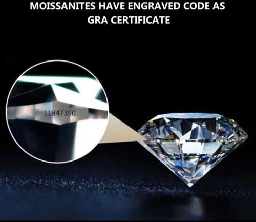 WOW**1CT/6.5mm D-VVS1 Moissanite Lab Created |Stunning Fire-R30 Shipping!!