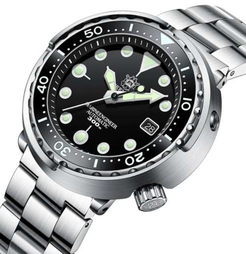 STEELDIVE 300M SERIOUS MARINE DIVER TUNA CAN SEIKO NH35A MVT 24 JEWELS IN STOCK!!