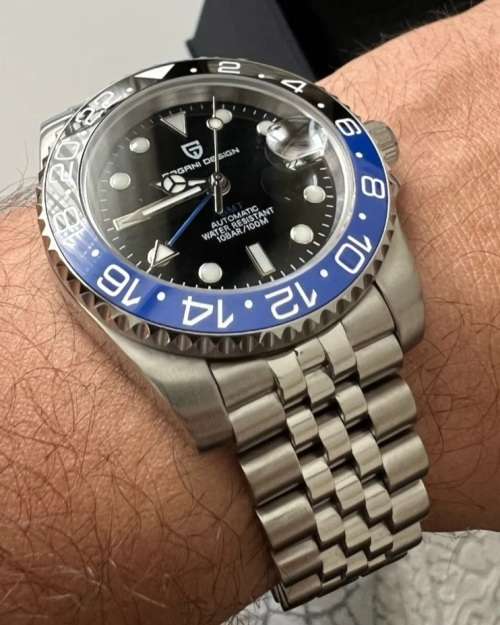 R6900!! Pagani GMT BATMAN AUTOMATIC SAPPHIRE CRYSTAL GLASS | LOADED!!
