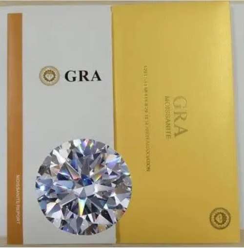 Stock Clearance:-GRA-1CT/6.5mm D-VVS1 Moissanite Lab Created