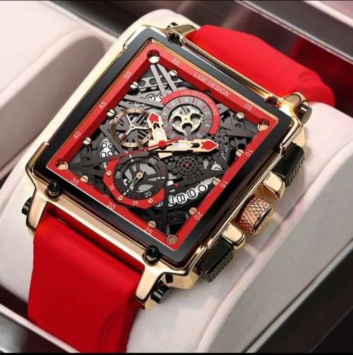 Wow!!!  Ferrari Red Sport Chronograph Lige Gents watch!!