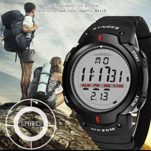WoW!! New Synoke Hiking Sportwatch Led big reader