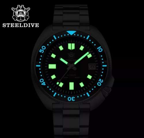 BARGAIN-STEELDIVE 6105 200M SD1970 SEIKO NH35A MVT 24 JEWELS !