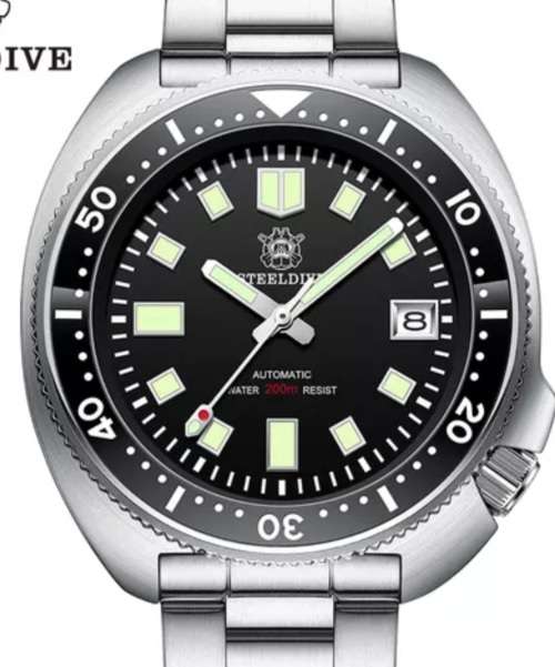 BARGAIN-STEELDIVE 6105 200M SD1970 SEIKO NH35A MVT 24 JEWELS !