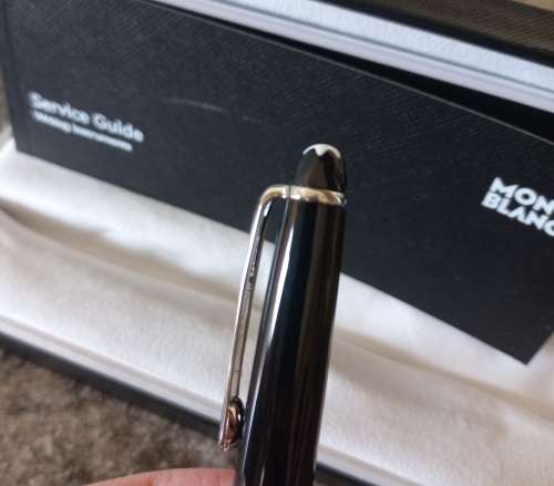 MONT BLANC MEISTERSTUK CLASSIC BLACK ROLLERBALL PEN-LATE ESTATE ITEM.