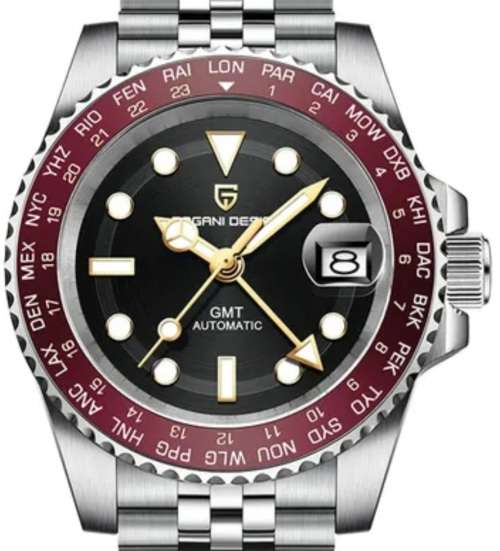 WOW!-GMT-2023 Automatic Pagani Design - NH34A SEIKO 24 JEWELS MVT-JUBILEE