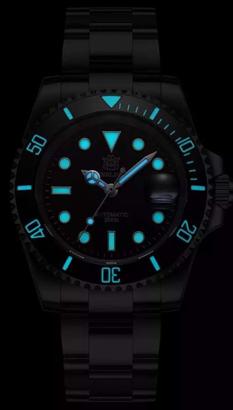 CRAZY!!-NEW!!-Steeldive Submariner 300m Diver-SEIKO NH35A 24 JEWELS AUTOMATIC