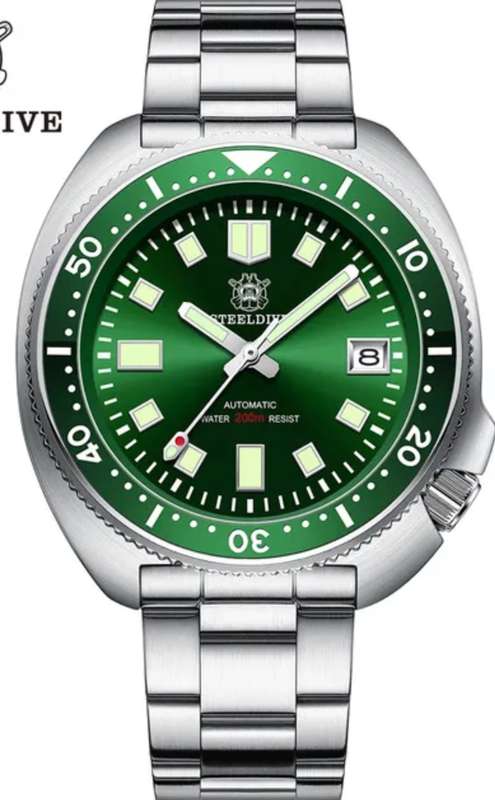 Bargain!!-STEELDIVE CAPTAIN WILLARD 6105 DIVER SD-1970 SEIKO NH35A MVT 24 JEWELS !