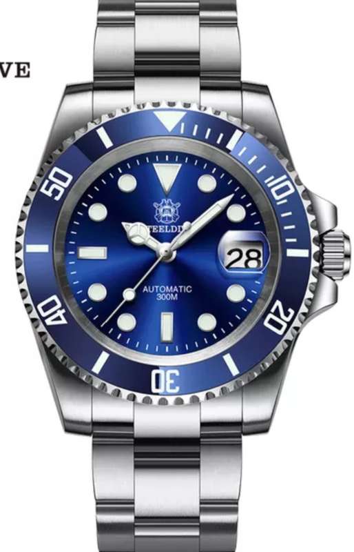 WOW!!-Steeldive 300m Submarine Diver-SEIKO NH35A 24 JEWELS AUTOMATIC
