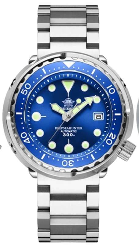 WOW!!-300M DEAPSEA HUNTER ADDIESDIVE DIVERS AUTOMATIC- NH35A MVT + ORIGINAL BOX!!