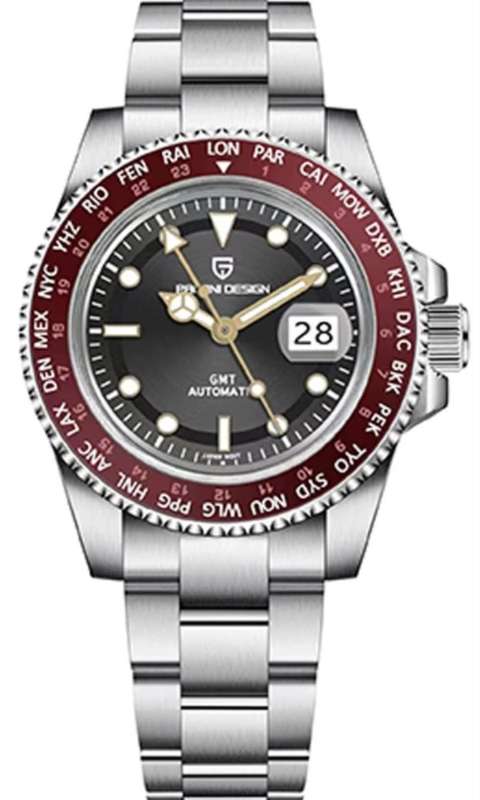 WOW!!-WORLDTIME GMT-2023 Pagani Design NH34A - SEIKO MVT 24 JEWELS