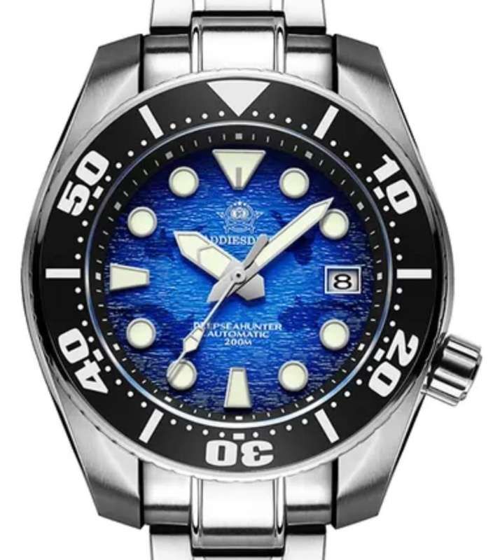 STUNNER!!-WHALE EDITION 200M DEEPSEA-HUNTER DIVERS SEIKO AUTOMATIC NH35A MVT