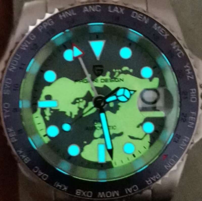 AUTOMATIC GMT PAGANI DESIGN WITH SEIKO TMI NH34A MVT+ORIGINAL BOX