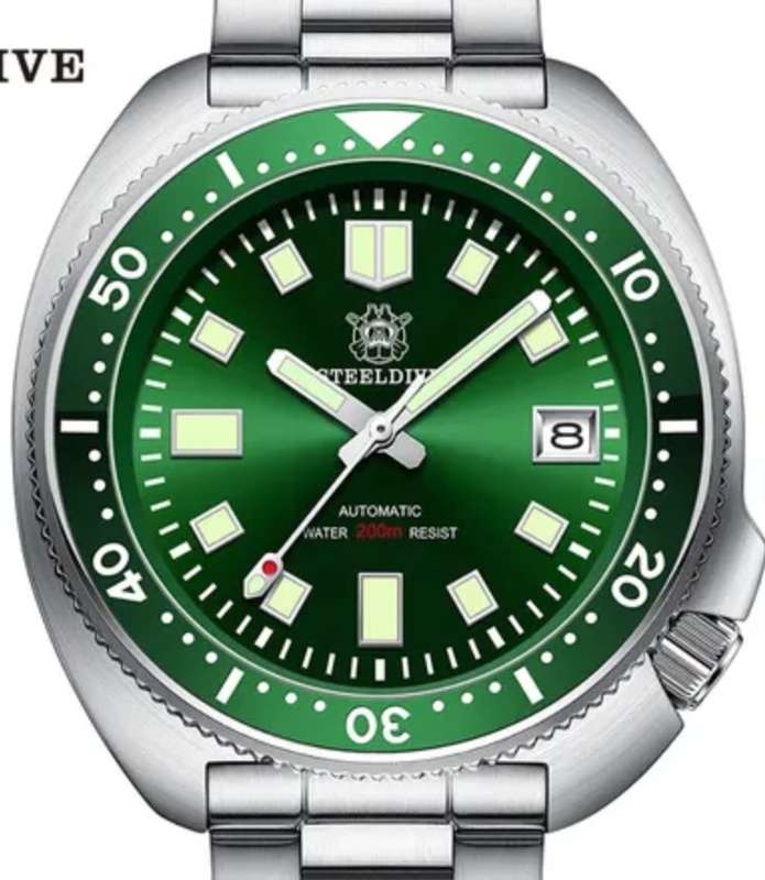 Bargain!!-STEELDIVE CAPTAIN WILLARD 6105 DIVER SD-1970 SEIKO NH35A MVT 24 JEWELS !