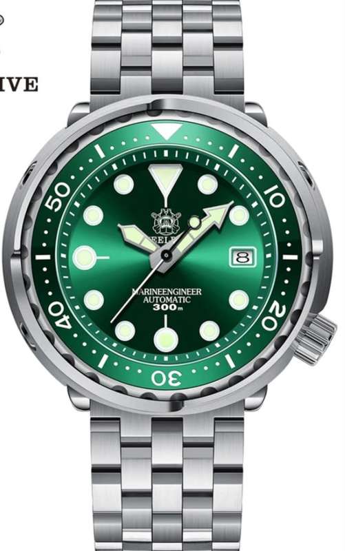 Steeldive 300m Marine Engineer Automatic Seiko Tuna Homage NH35A MVT