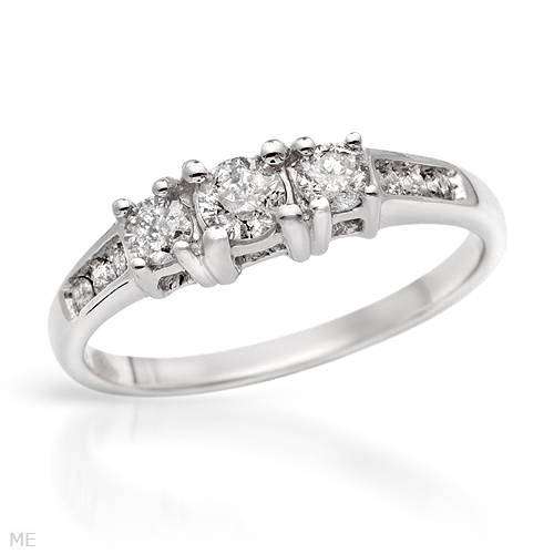 Brand New Ring With 0.50ctw Genuine Diamonds Beautifully Designed in White Gold ***R22950**