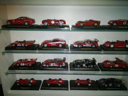 **85 Ferrari model cars set including display cabinet shown in pictures*** 1:43 Scale