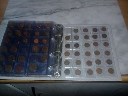 Rsa coin file  full of coins from 1c to R1
