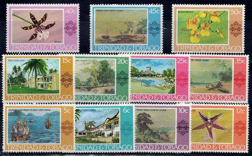 TRINIDAD & TOBAGO 1976 DEFINITIVE PART SET OF 11 U.M.M.