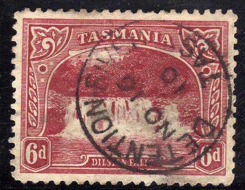 TASMANIA 1899 6d DEFIN FINE USED SG 236 CAT 24 POUNDS