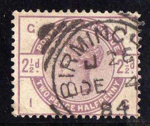 GREAT BRITAIN 1883 DEFIN 2,5d LILAC V.F.U. SG 190. CAT 20 POUNDS.