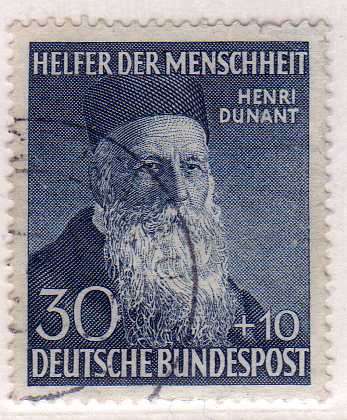 GERMANY WEST 1952 HUMANITARIAN RELIEF FUND 30 + 10 PF VERY FINE USED. SG 1085. CAT 120 POUNDS.