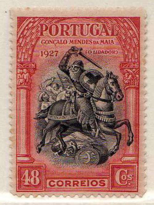 PORTUGAL 1927 2nd INDEPENDENCE ISSUE 48c FINE MOUNTED MINT. SG 736. CAT 20 POUNDS.