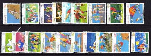 AUSTRALIA 1989 SPORTS SET OF 19 U.M.M. SG 1169-1194. CAT 21,70 POUNDS.