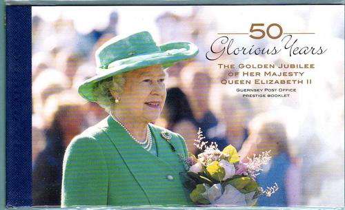 GUERNSEY 2002 "QUEEN ELIZABETH II GOLDEN JUBILEE" PRESTIGE BOOKLET UMM. SG 948-53 + SG MS A184.