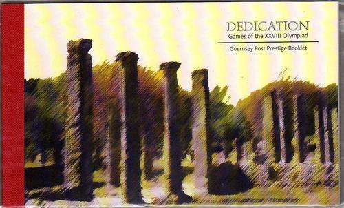 GUERNSEY 2004 "OLYMPIC GAMES GREECE" PRESTIGE BOOKLET UMM. 5 SETS OF 4 STAMPS + MINI SHEET.