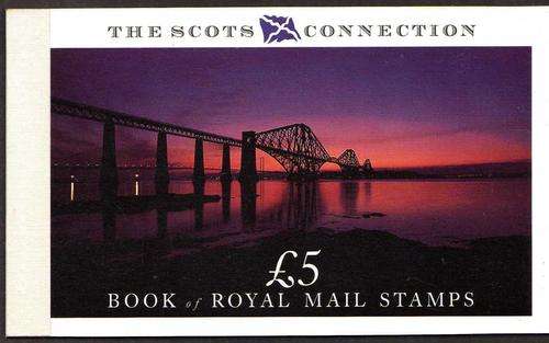 GREAT BRITAIN 1989 "SCOTS CONNECTION" PRESTIGE BOOKLET UMM SG DX10. CAT 24 POUNDS.