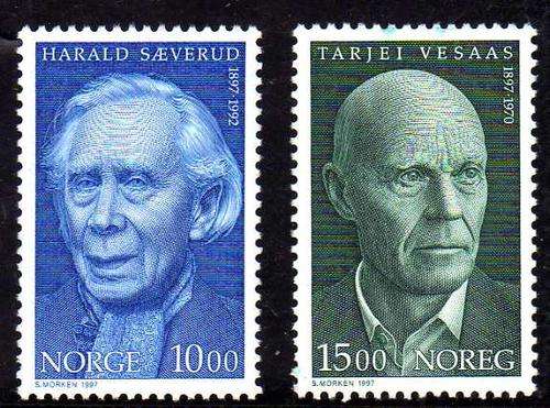 NORWAY 1997 BIRTH CENT SET OF 2 UNMOUNTED MINT. SG 1300-1. CAT 6,50 POUNDS.