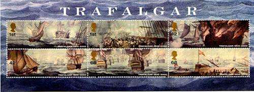 GREAT BRITAIN 2005 "THE BATTLE OF TRAFALGAR" MINI SHEET UNMOUNTED MINT. SG MS 2580. CAT 10 POUNDS.
