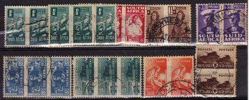 SOUTH AFRICA 1942 SMALL WARS SET OF 8 UNITS FINE - VERY FINE USED. SACC 95 - 102. CAT R395.