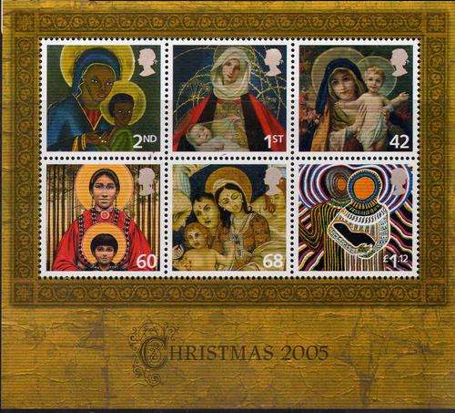 GREAT BRITAIN 2005 CHRISTMAS MINI SHEET UMM. SG M/S 2588. CAT 10,50 POUNDS.