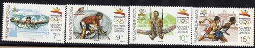 HUNGARY 1992 "BARCELONA OLYMPIC GAMES" SET OF 4 UMM. SG 4082-85. CAT 8,30 POUNDS.