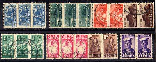 SOUTH AFRICA 1942 SMALL WARS SET OF 8 UNITS VERY FINE USED. SACC 95 - 102. CAT R395.