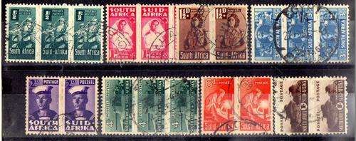 SOUTH AFRICA 1942 SMALL WARS SET OF 8 UNITS VERY FINE USED. SACC 95 - 102. CAT R395.