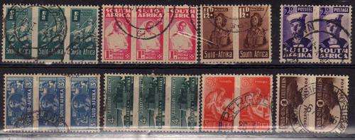 SOUTH AFRICA 1942-44 SMALL WARS SET OF 8 UNITS VFU. SACC 95-102. CAT R395.