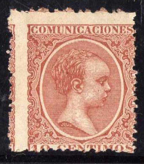 SPAIN 1889 ALFONSO XIII 10c RED LMM. SG 291. CAT 325 POUNDS.