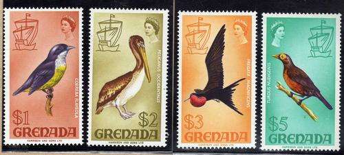 GRENADA 1968 DEFIN 4 HIGH VALUES $1 - $5 LMM. SG 318-321. CAT 27,50 POUNDS.
