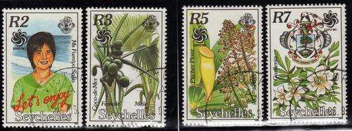 SEYCHELLES 1990 "EXPO 90 GARDEN EXHIBITION" SET OF 4 VFU. SG 776-779. CAT 12 POUNDS.
