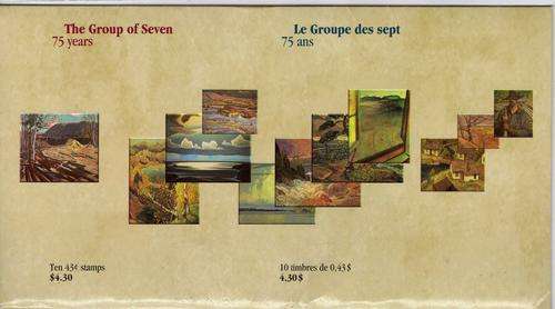 CANADA 1995 "GROUP OF 7 ARTISTS" 3 MINI SHEETS IN BOOKLET U.M.M. SG M/S 1642a,b+c. CAT 9 POUNDS.