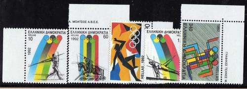 GREECE 1992 "OLYMPIC GAMES BARCELONA" SET OF 5 UMM. SG 1891-99. CAT 14,90 POUNDS.