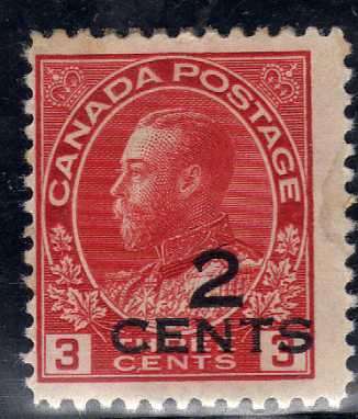 CANADA 1926 2c SURCHARGE MOUNTED MINT. SG 265. CAT 16 POUNDS.