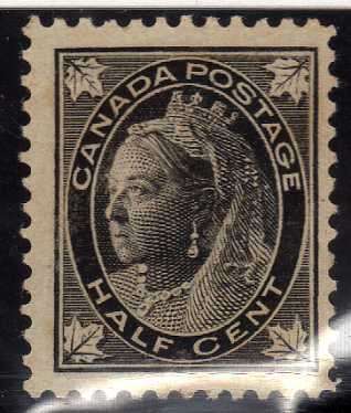 CANADA 1897-98 1/2c GREY BLACK MOUNTED MINT (SMALL PART ORIG GUM). SG 141. CAT 14 POUNDS.