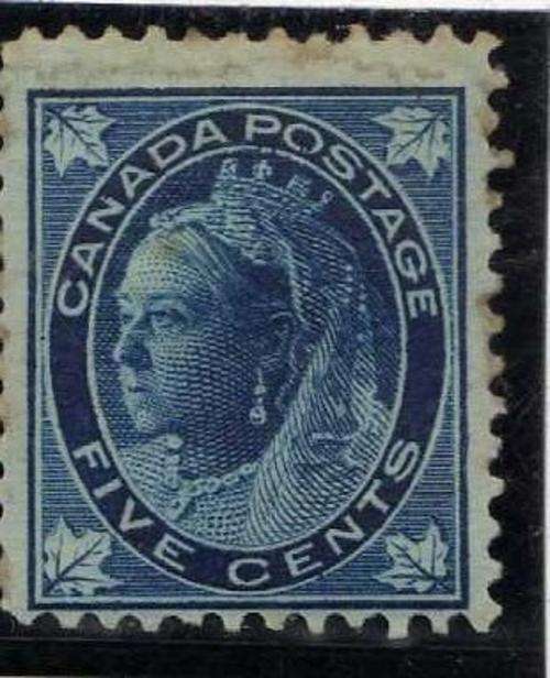 CANADA 1897-98 5c BLUE MOUNTED MINT. SG 146. CAT 70 POUNDS.