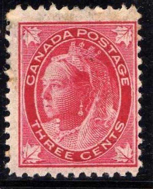 CANADA 1897-98 3c RED MOUNTED MINT. SG 145. CAT 45 POUNDS.