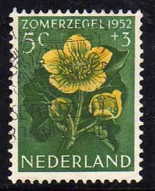 NETHERLANDS 1952 "SOCIAL RELIEF FUND" 5c + 3c VFU.  SG 750. CAT 6,50 POUNDS
